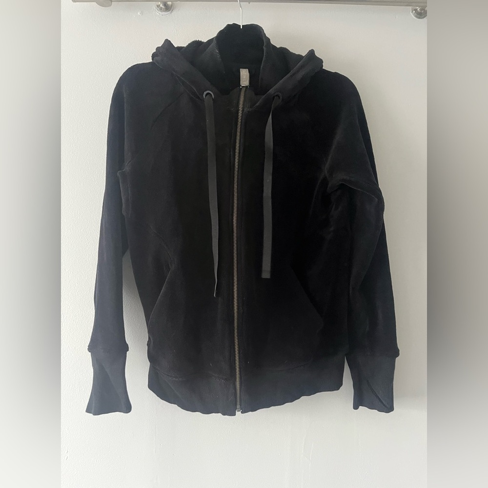 Athleta Charcoal Full-Zip Hoodie